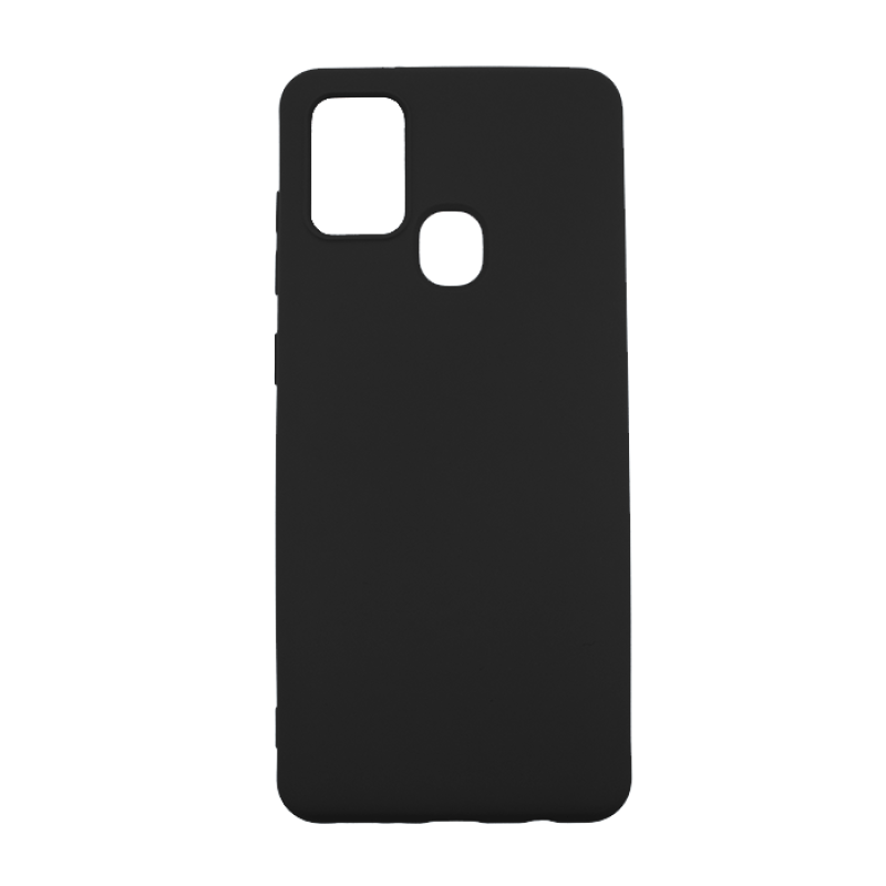 Θήκη Πλάτης Σιλικόνης Soft για Samsung A21S 4G A217F - Χρώμα: Μαύρο