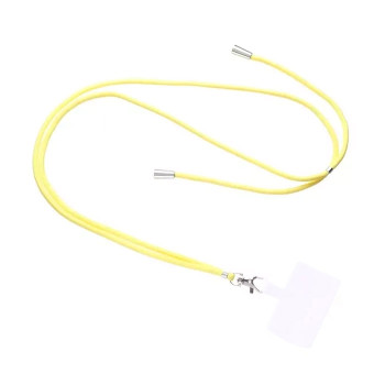 Λουράκι/ Μπρελόκ Λαιμού με αποσπώμενη άκρη για κινητό - Χρώμα: Κίτρινο Λουράκι/ Μπρελόκ Λαιμού με αποσπώμενη άκρη για κινητό - Χρώμα: Κίτρινο