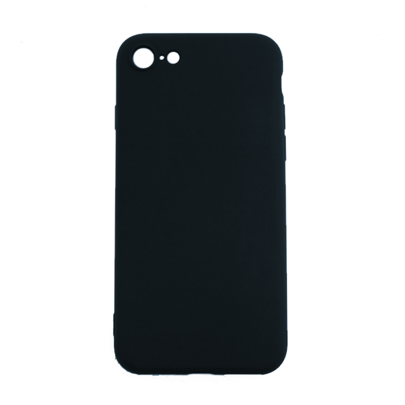 Θήκη Πλάτης Σιλικόνης Soft για Apple iPhone 7 - Χρώμα: Μαύρο