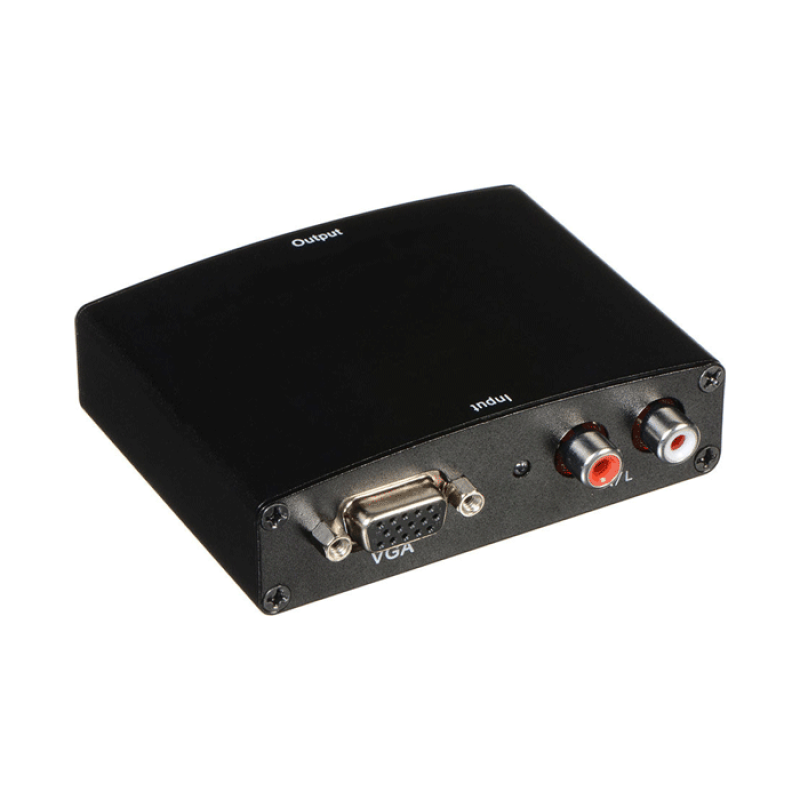 Μετατροπέας VGA / RCA Female σε HDMI Female - Χρώμα: Μαύρο