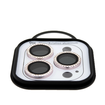 Full Glue Full Cover Full Glue Tζαμάκι Προστασίας Πίσω Κάμερας για Apple iPhone 11 pro - Χρώμα: Ροζ