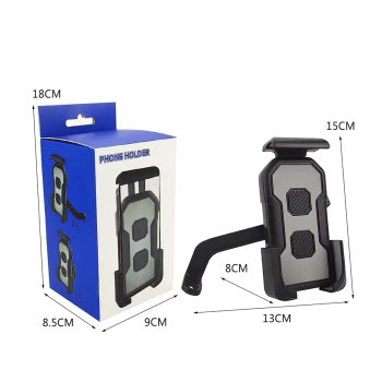 Motorcycle/bicycle Mobile Phone Holder CZ027 - Χρώμα: Μαύρο