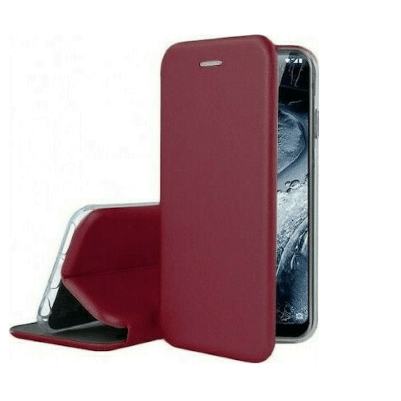 Θήκη Βιβλίο Μαγνητική Elegance για Xiaomi Poco C31 - Χρώμα: Μπορντό