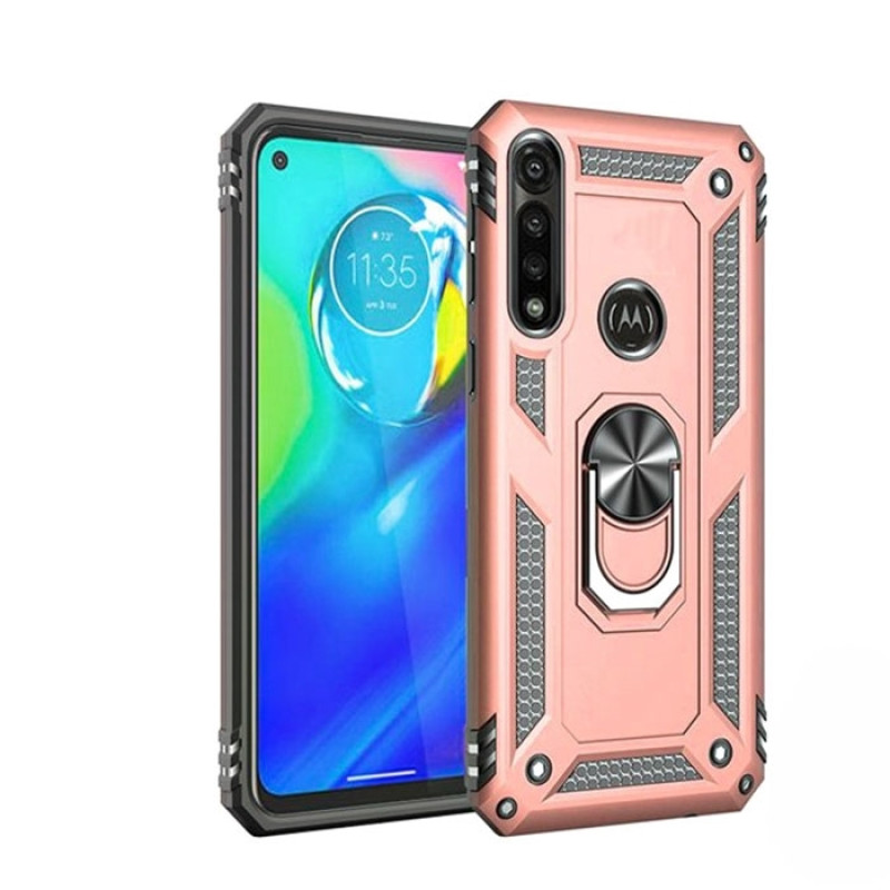 Σκληρή Θήκη Πλάτης Motomo με Δαχτυλίδι για Samsung Galaxy A72 - Χρώμα: Ρόζ Χρυσό
