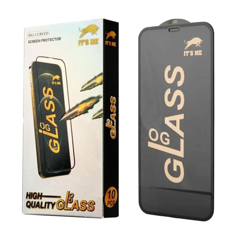 Full Cover Full Glue Tζαμάκι Προστασίας Οθόνης για Apple iPhone XS Max/11 Pro Max - Χρώμα: Μαύρο