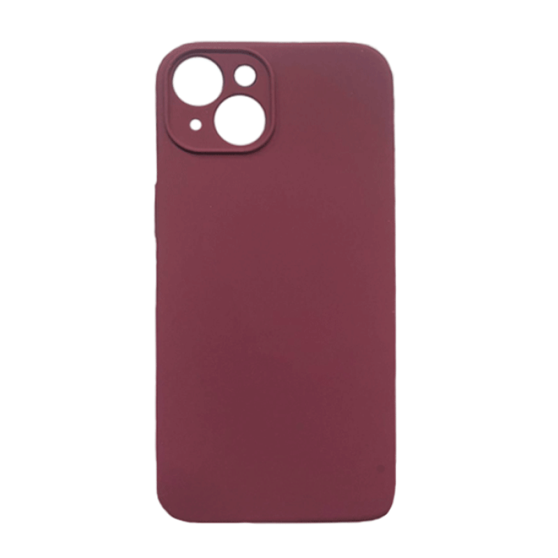 Θήκη Πλάτης Σιλικόνης Soft για Apple iPhone 14 - Χρώμα: Μπορντό