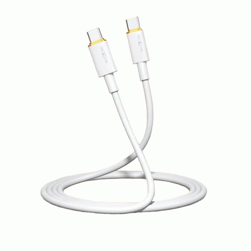 Moxom MX-CB139 PD 100W Καλώδιο δεδομένων USB από Type C σε Type C - Χρώμα:  Λευκό