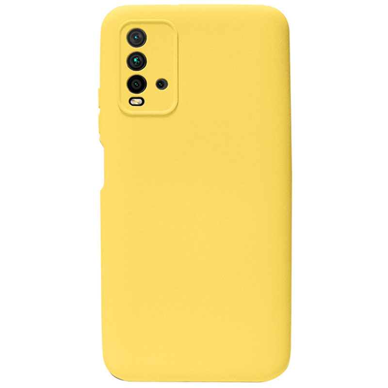 Θήκη Πλάτης Σιλικόνης Απλή για Xiaomi Redmi 9T - Χρώμα: Κίτρινο