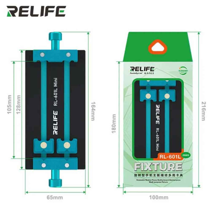 Relife RL-601L Mini Rotating Buckle Type Motherboards Fixture for Mobile Phone Repair