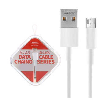 REMAX RC-120m Chaino Series Καλώδιο USB σε Micro USB Φόρτισης & Μεταφοράς Δεδομένων - Χρώμα: Άσπρο REMAX RC-120m Chaino Series Καλώδιο USB σε Micro USB Φόρτισης & Μεταφοράς Δεδομένων - Χρώμα: Άσπρο