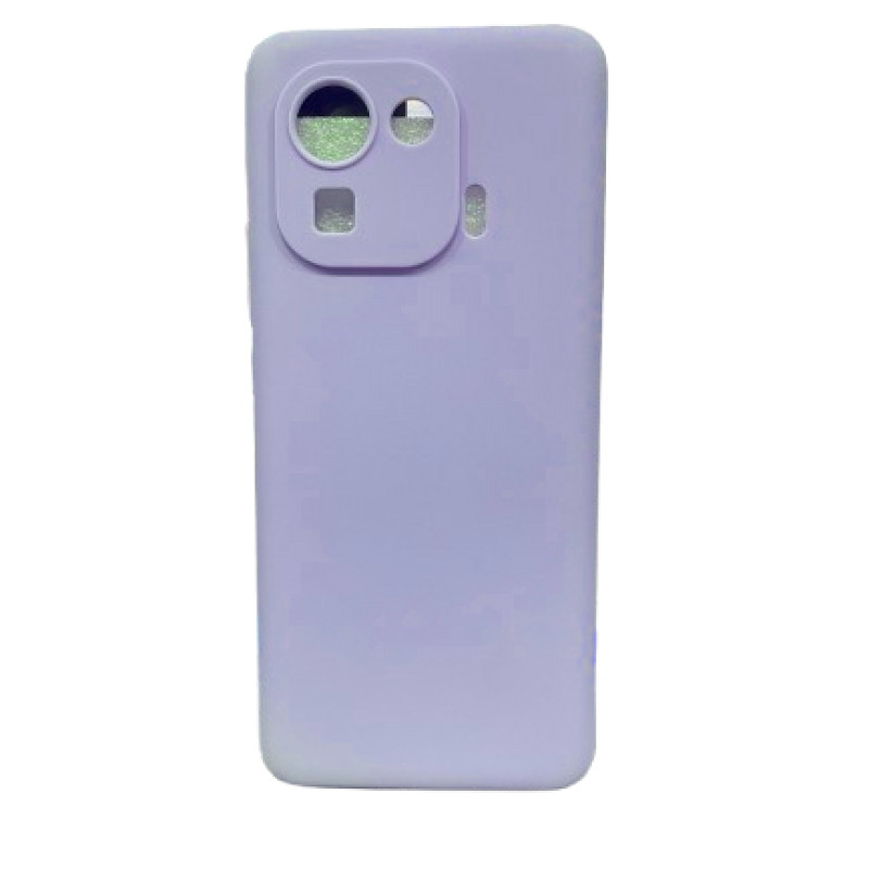Θήκη Πλάτης Σιλικόνης Απλή για Xiaomi Mi 11 Pro - Χρώμα: Λιλά
