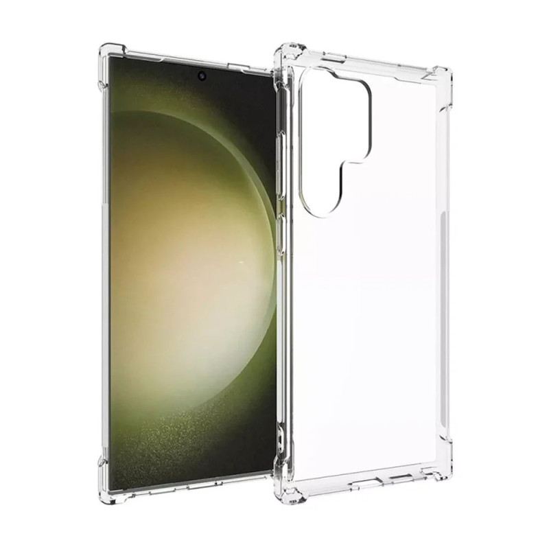 Θήκη Πλάτης Σιλικόνης Anti Shock για Samsung Galaxy S24 Ultra - Χρώμα: Διάφανο Θήκη Πλάτης Σιλικόνης Anti Shock για Samsung Galaxy S24 Ultra - Χρώμα: Διάφανο