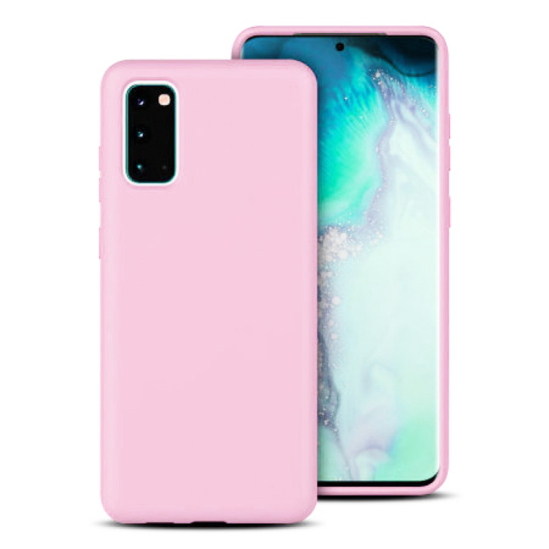 Θήκη Πλάτης Σιλικόνης Απλή για Samsung Galaxy A03S - Χρώμα: Ρόζ