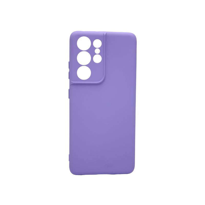 Θήκη Πλάτης Σιλικόνης Soft για Samsung Galaxy S24 Ultra - Χρώμα: Μωβ