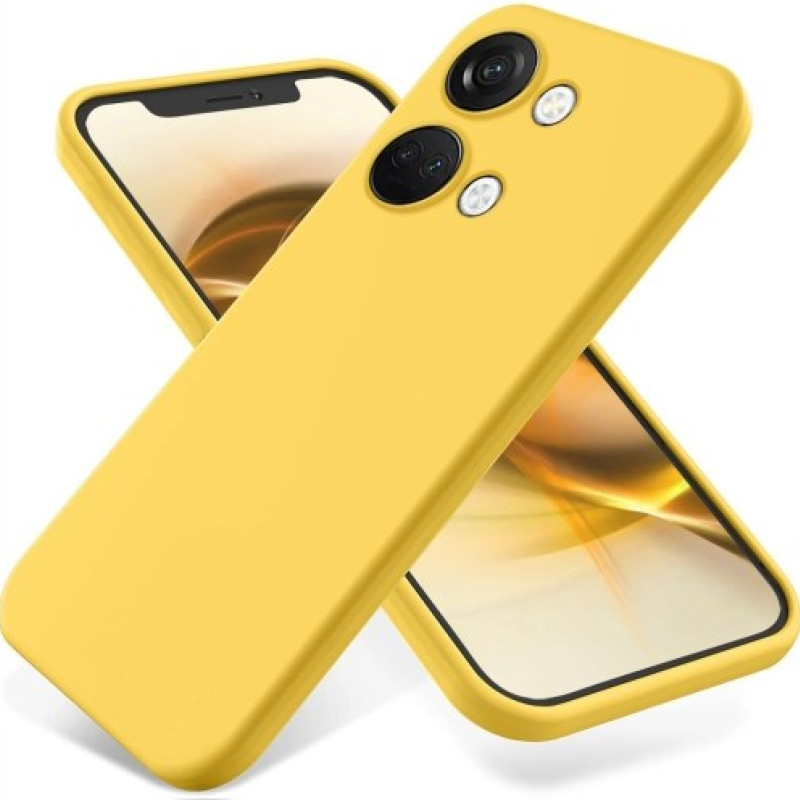 Θήκη Πλάτης Σιλικόνης Soft για Oneplus Nord 2T - Χρώμα: Κίτρινο