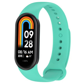 Λουράκι Σιλικόνης για Xiaomi Mi Band 8 - Χρώμα: Τιρκουάζ Λουράκι Σιλικόνης για Xiaomi Mi Band 8 - Χρώμα: Τιρκουάζ