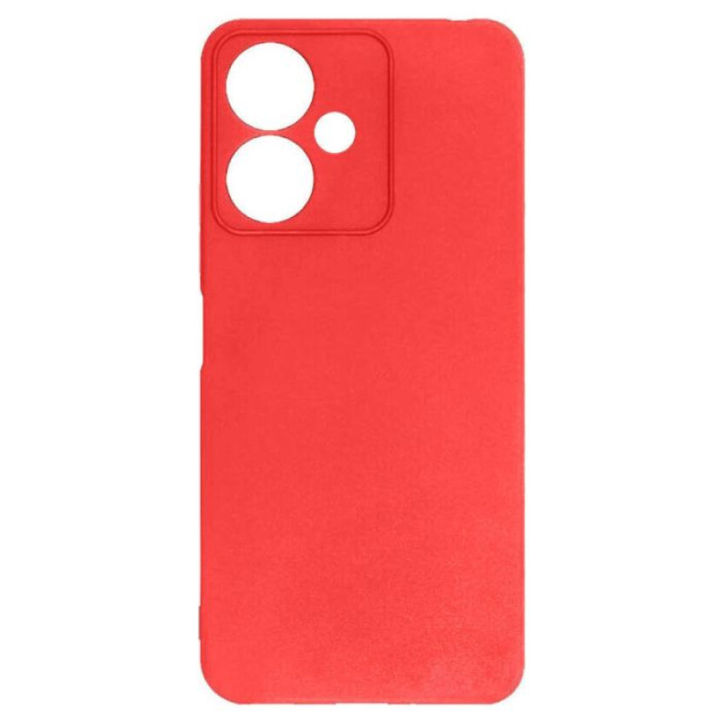 Θήκη Πλάτης Σιλικόνης Soft για Xiaomi Redmi 13C 5G - Χρώμα: Κόκκινο
