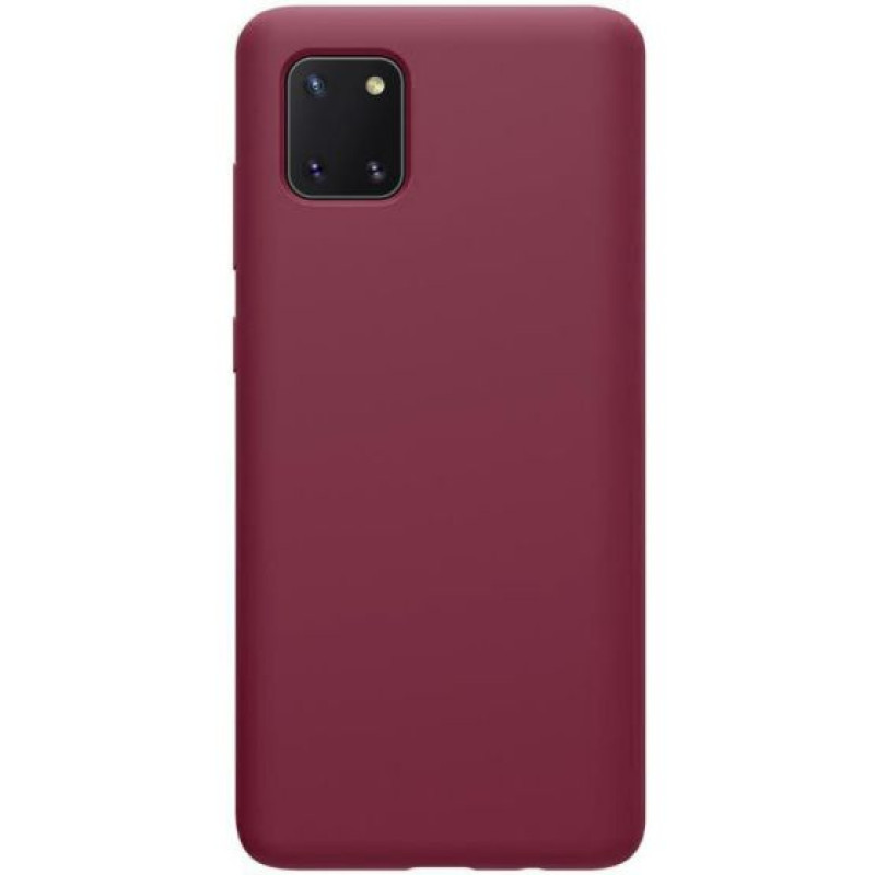 Θήκη Πλάτης Σιλικόνης Απλή για Samsung Galaxy Note 10 Plus - Χρώμα: Μπορντό