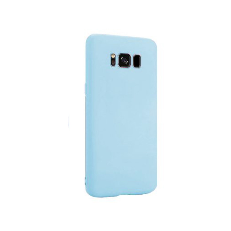 Θήκη Πλάτης Σιλικόνης Απλή για Samsung Galaxy S8 - Χρώμα: Γαλάζιο