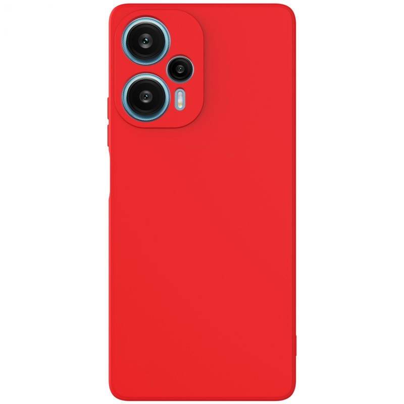 Θήκη Πλάτης Σιλικόνης Soft για Xiaomi Poco F5 / Redmi Note 12 Turbo - Χρώμα: Κόκκινο