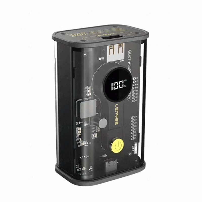 Lenyes PX152D Powerbank Fast Charging 10.000Mah 22.5W - Χρώμα: Μαύρο