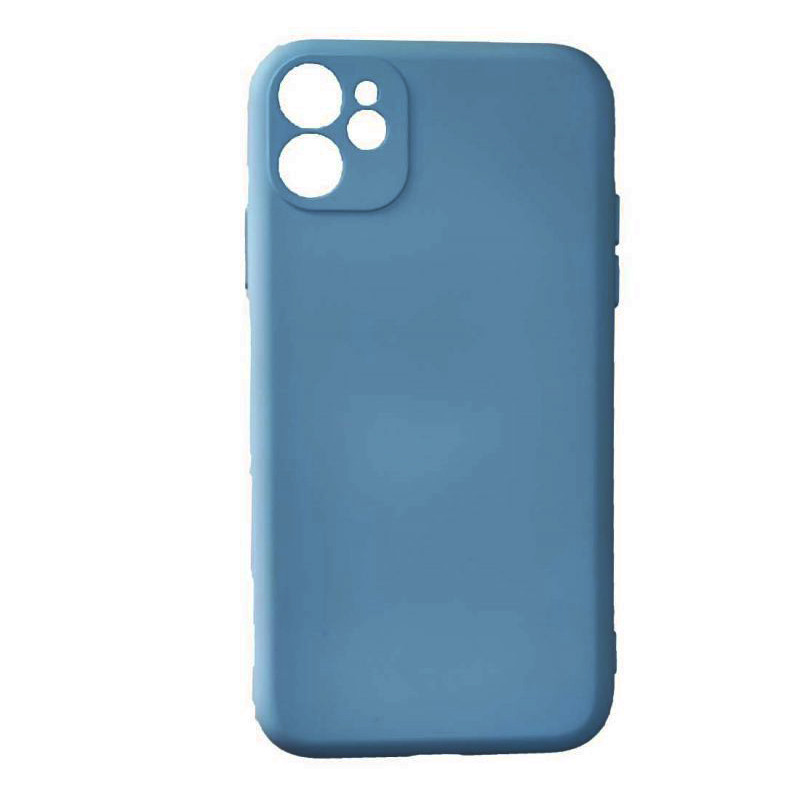 Θήκη Πλάτης Σιλικόνης Soft για Apple iPhone 12 - Χρώμα: Απαλό Μπλε