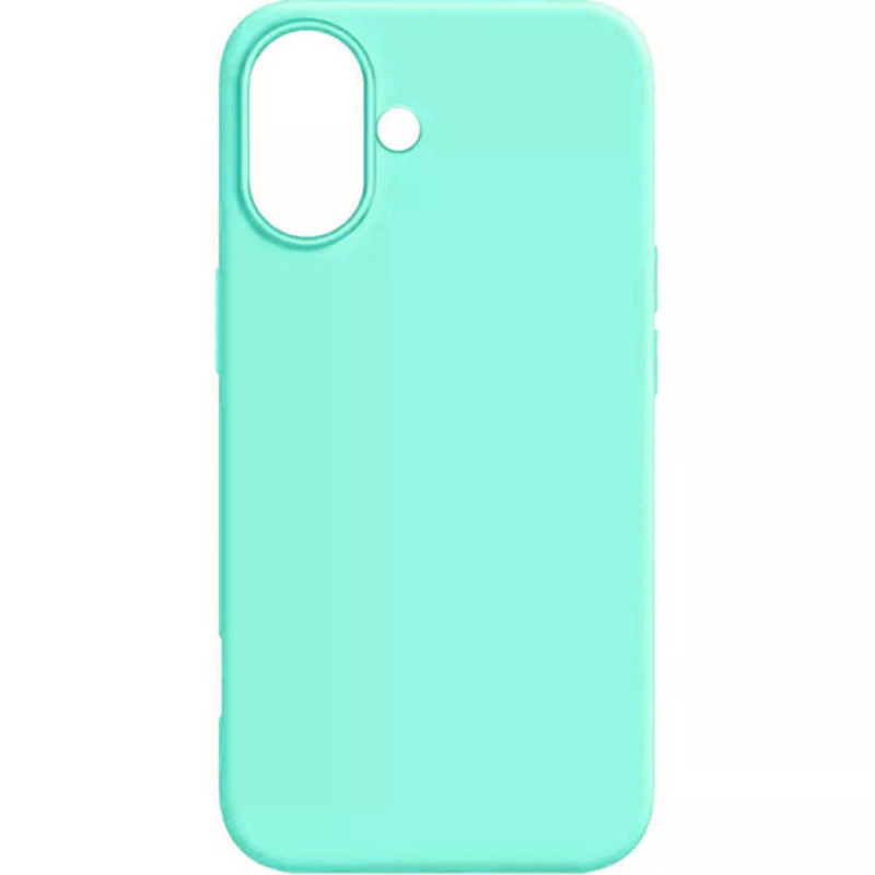 Θήκη Πλάτης Σιλικόνης Απλή για Apple iPhone 16 - Χρώμα: Τιρκουάζ