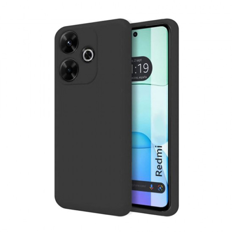 Θήκη Πλάτης Σιλικόνης Soft για Xiaomi Redmi Note 14 5G - Χρώμα: Μαύρο