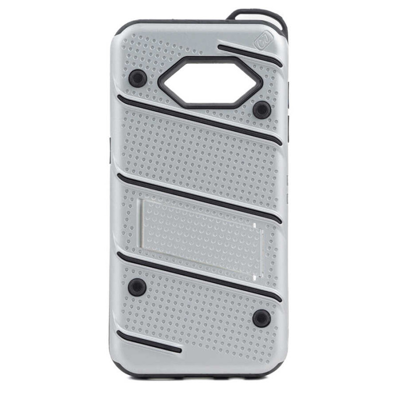 Σκληρή Θήκη Πλάτης Armor με Βάση Στήριξης (S1) για Samsung Galaxy S8 Plus - Χρώμα: Ασημί