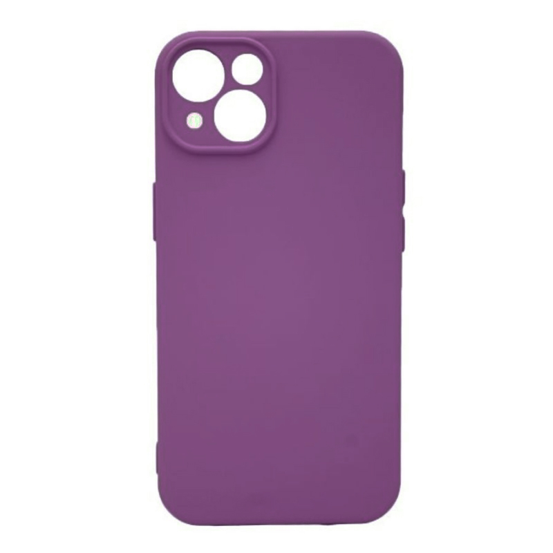 Θήκη Πλάτης Σιλικόνης Soft για Apple iPhone 15 Plus - Χρώμα: Μώβ