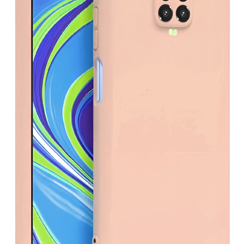 Θήκη Πλάτης Σιλικόνης Soft για Xiaomi Redmi Note 9S/Note 9 Pro - Χρώμα: Ροζ