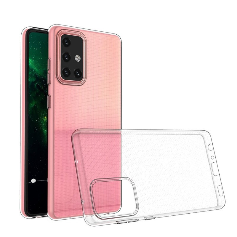 Θήκη Πλάτης Σιλικόνης Απλή για Samsung Galaxy A72 - Χρώμα: Διάφανο