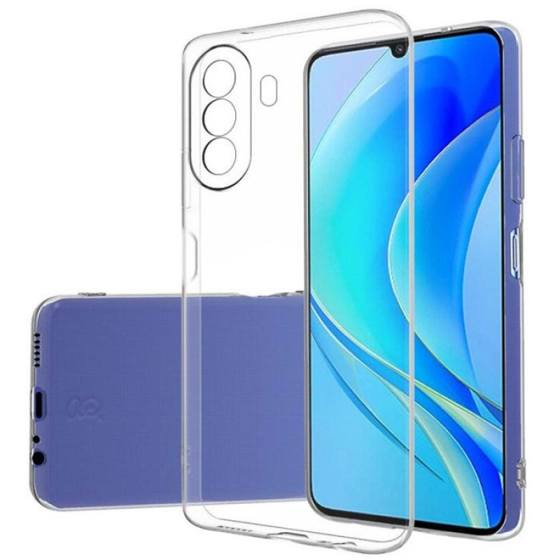 Θήκη Πλάτης Σιλικόνης Απλή για Huawei Y70 - Χρώμα: Διάφανο