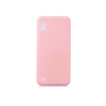 Θήκη Πλάτης Σιλικόνης Απλή για Samsung Galaxy A01 - Χρώμα: Ροζ