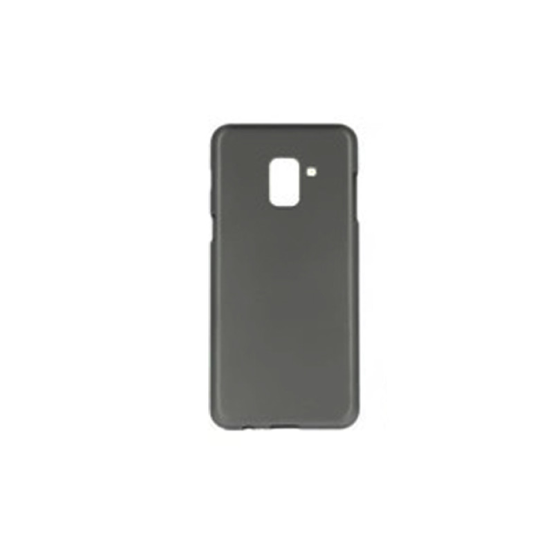 Θήκη Πλάτης Σιλικόνης Απλή για Samsung Galaxy A6 Plus - Χρώμα: Smokey Grey