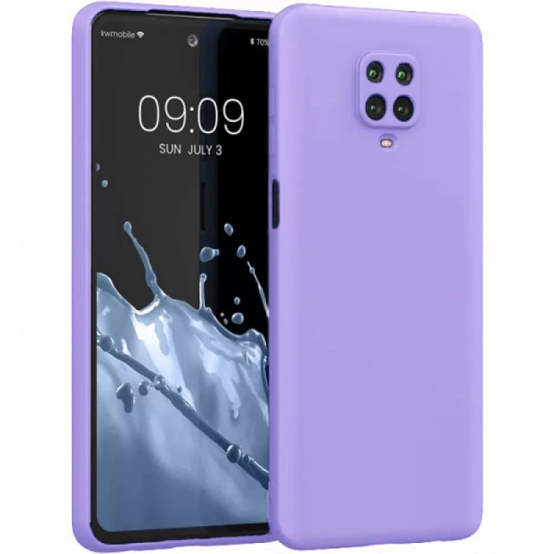 Θήκη Πλάτης Σιλικόνης Απλή για Xiaomi Redmi Note 9 Pro/Note 9S - Χρώμα: Λιλά