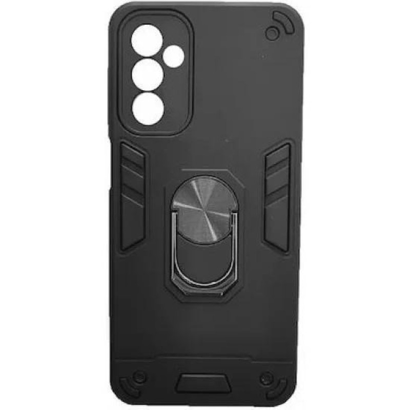 Σκληρή Θήκη Πλάτης Armor με Βάση Στήριξης για Samsung Galaxy A16 - Χρώμα: Μαύρο