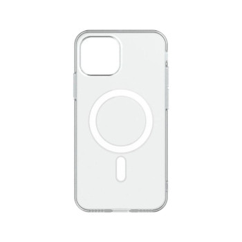Θήκη Πλάτης Σιλικόνης με MagSafe για Apple iPhone 15 - Χρώμα: Διάφανο