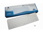 Ασύρματο Πληκτρολόγιο / Wireless Ultra Slim Multimedia Keyboard K900 Άσπρο