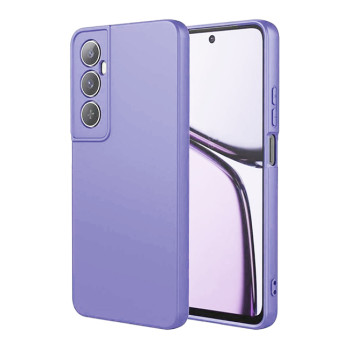 Θήκη Πλάτης Σιλικόνης Απλή για Realme C65 - Χρώμα: Λιλά