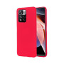 Θήκη Πλάτης Σιλικόνης Απλή για Xiaomi Redmi Note 11 Pro Plus - Χρώμα: Κόκκινο