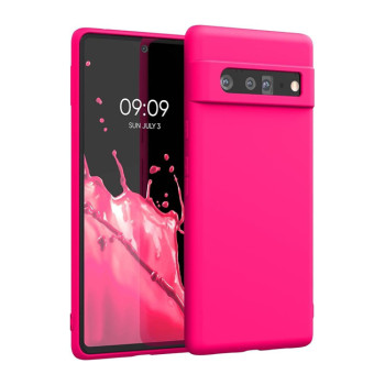 Θήκη Πλάτης Σιλικόνης Soft για Google Pixel 6 Pro - Χρώμα: Φούξια