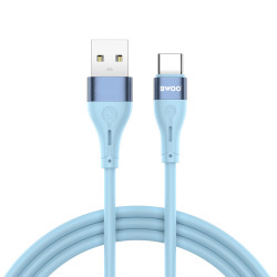 BWOO X280C USB-A to Type-C 3A Charging & Data Transfer Cable 1m - Color: Blue