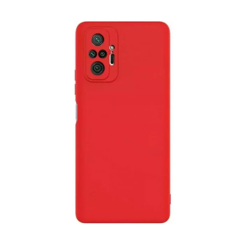 Θήκη Πλάτης Σιλικόνης Soft για Xiaomi Redmi Note 10 Pro - Χρώμα: Κόκκινο