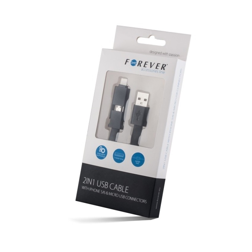 Forever - USB cable for iPhone 5/6 and iPad mini