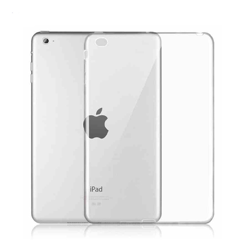 Θήκη Πλάτης Σιλικόνης Απλή για Apple iPad Mini 4 - Χρώμα: Διάφανο