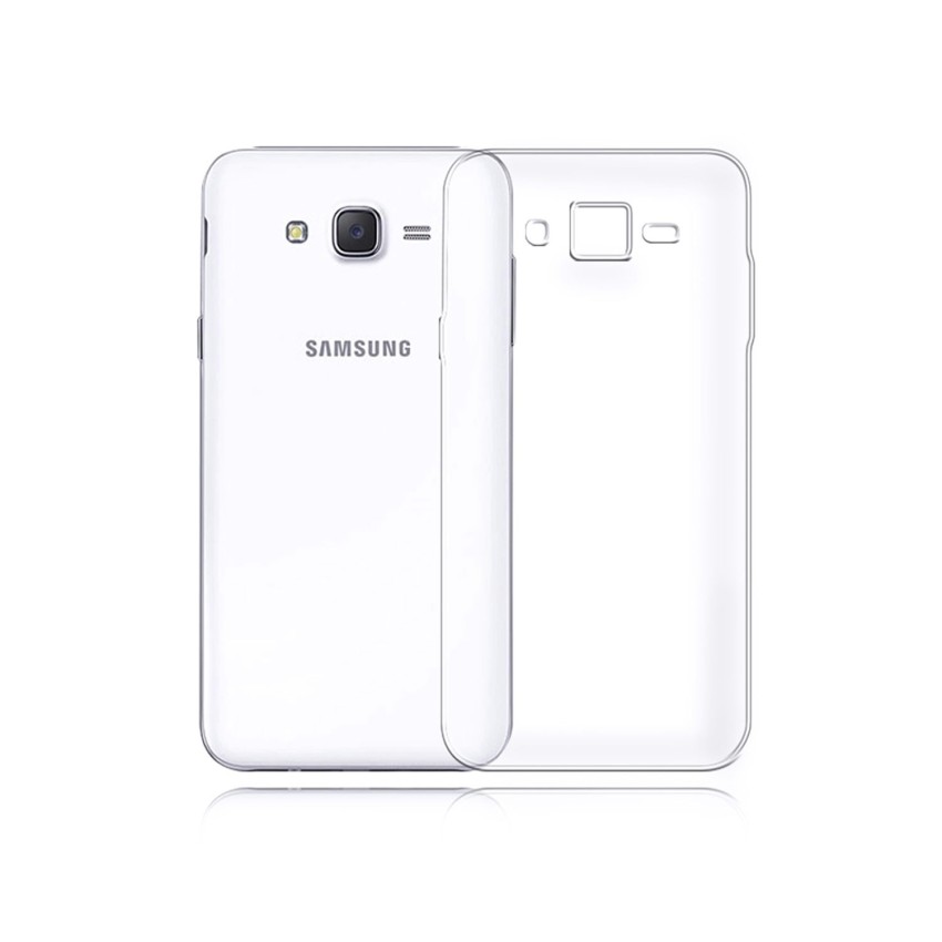 Θήκη Πλάτης Σιλικόνης Απλή για Samsung J500F Galaxy J5 2015 - Χρώμα: Διάφανο