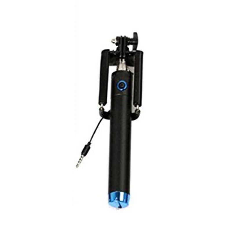 Smartphone selfie stick integrated foldable smart shooting aid