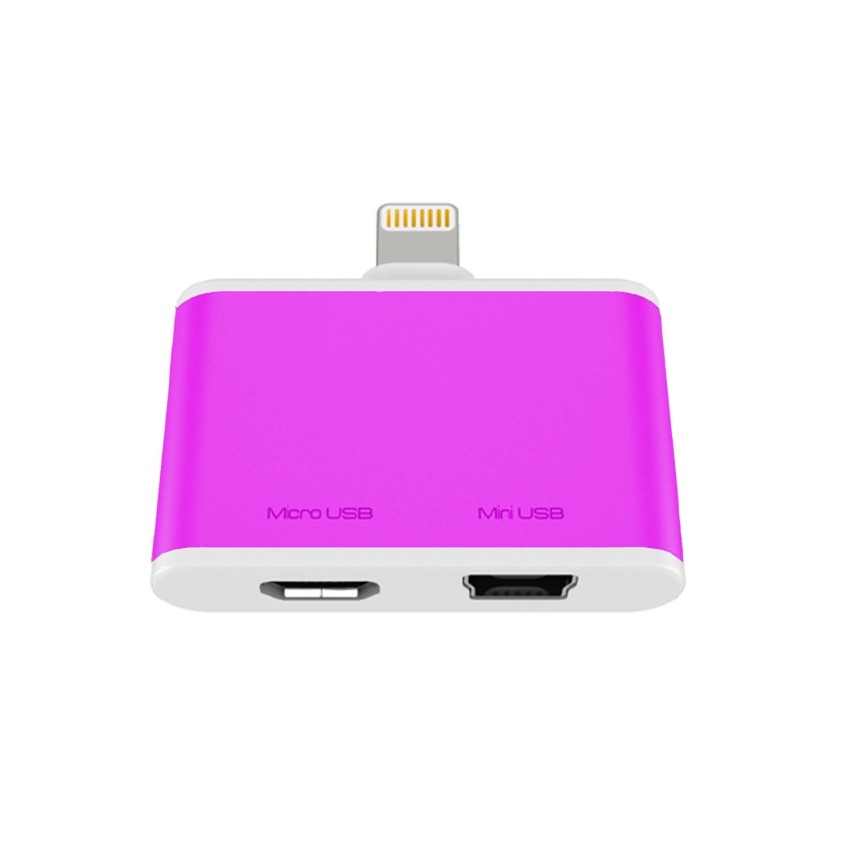 OEM - Lightning to Micro and Mini USB Adapter for iPhone 5/6/7