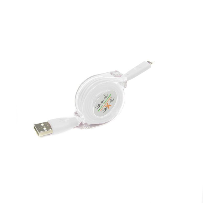 OEM - 1Meter Retractable lightning (male) to USB (male) Cable